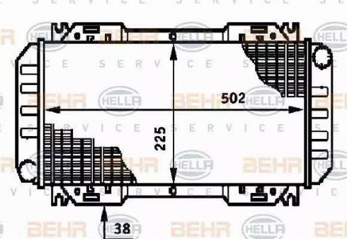 HELLA 8MK 376 720-091 - Radiator, mühərrikin soyudulması furqanavto.az