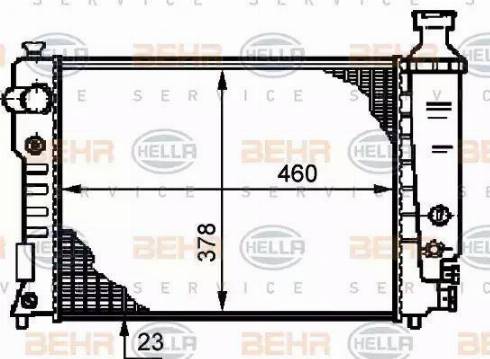 HELLA 8MK 376 720-101 - Radiator, mühərrikin soyudulması furqanavto.az