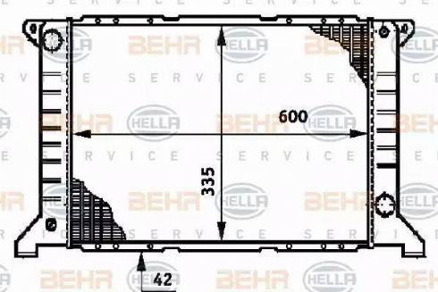 HELLA 8MK 376 720-201 - Radiator, mühərrikin soyudulması furqanavto.az