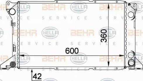 HELLA 8MK 376 720-221 - Radiator, mühərrikin soyudulması furqanavto.az