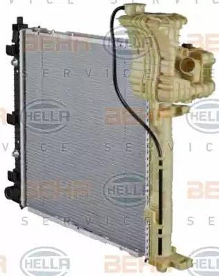 HELLA 8MK 376 722-041 - Radiator, mühərrikin soyudulması furqanavto.az