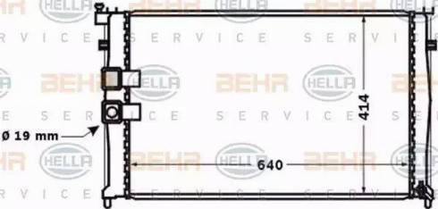 HELLA 8MK 376 771-431 - Radiator, mühərrikin soyudulması furqanavto.az