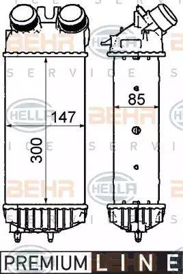 HELLA 8ML 376 911-401 - Intercooler, şarj cihazı furqanavto.az