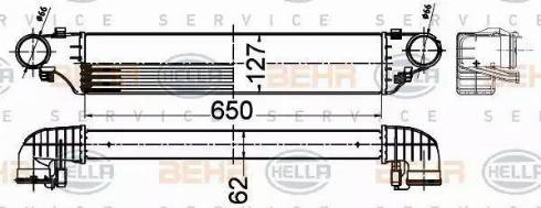 HELLA 8ML 376 988-294 - Intercooler, şarj cihazı furqanavto.az