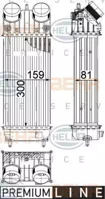 HELLA 8ML 376 822-231 - Intercooler, şarj cihazı furqanavto.az