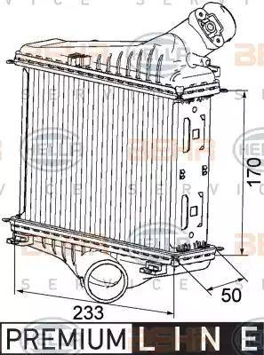 HELLA 8ML 376 746-081 - Intercooler, şarj cihazı furqanavto.az