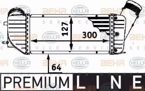 HELLA 8ML 376 723-371 - Intercooler, şarj cihazı furqanavto.az