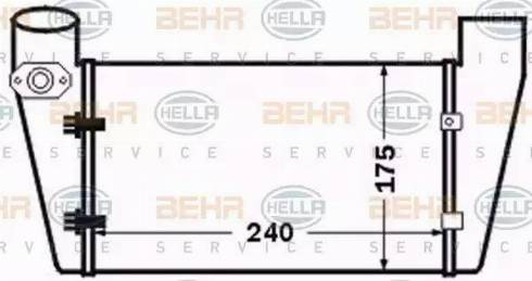 HELLA 8ML 376 776-071 - Intercooler, şarj cihazı furqanavto.az