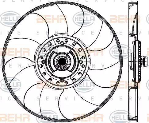 HELLA 8MV 376 906-731 - Fen, radiator furqanavto.az