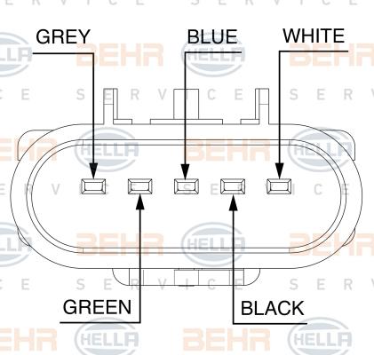 HELLA 8MV 376 758-301 - Fen, radiator furqanavto.az