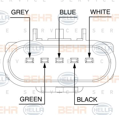 HELLA 8MV 376 758-311 - Fen, radiator furqanavto.az