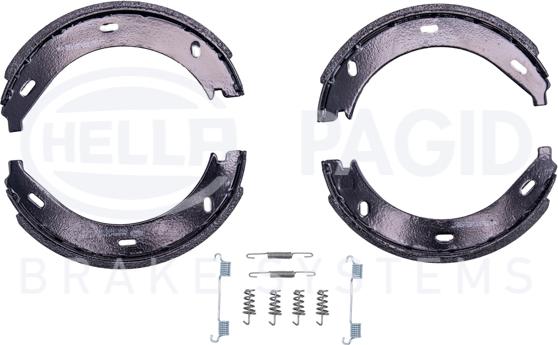 HELLA PAGID 8DA 355 050-401 - Əyləc başlığı dəsti, dayanacaq əyləci furqanavto.az