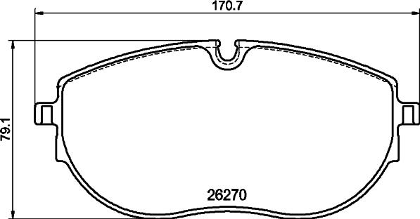 HELLA PAGID 8DB 355 040-891 - Əyləc altlığı dəsti, əyləc diski furqanavto.az