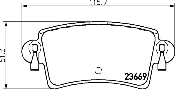 HELLA PAGID 8DB 355 009-421 - Əyləc altlığı dəsti, əyləc diski furqanavto.az