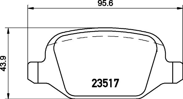 HELLA PAGID 8DB 355 031-361 - Əyləc altlığı dəsti, əyləc diski www.furqanavto.az