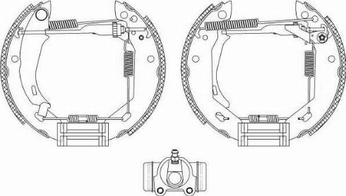 HELLA PAGID 8DB 355 004-951 - Əyləc Başlığı Dəsti furqanavto.az