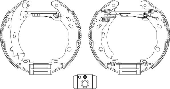 HELLA PAGID 8DB 355 004-921 - Əyləc Başlığı Dəsti furqanavto.az