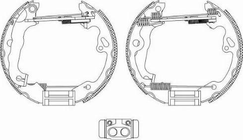 HELLA PAGID 8DB 355 004-971 - Əyləc Başlığı Dəsti furqanavto.az