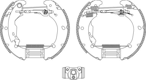 HELLA PAGID 8DB 355 004-481 - Əyləc Başlığı Dəsti furqanavto.az