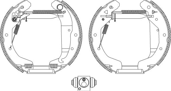 HELLA PAGID 8DB 355 004-581 - Əyləc Başlığı Dəsti furqanavto.az