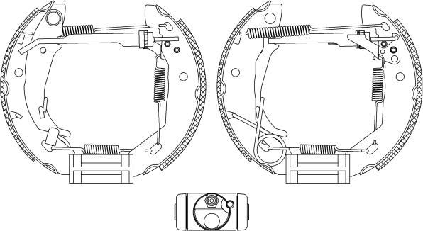 HELLA PAGID 8DB 355 004-521 - Əyləc Başlığı Dəsti furqanavto.az