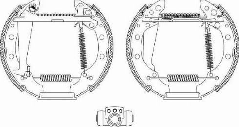 HELLA PAGID 8DB 355 004-151 - Əyləc Başlığı Dəsti furqanavto.az