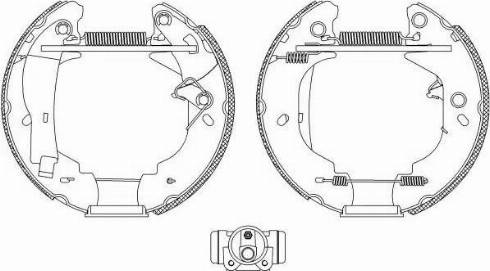 HELLA PAGID 8DB 355 004-111 - Əyləc Başlığı Dəsti furqanavto.az