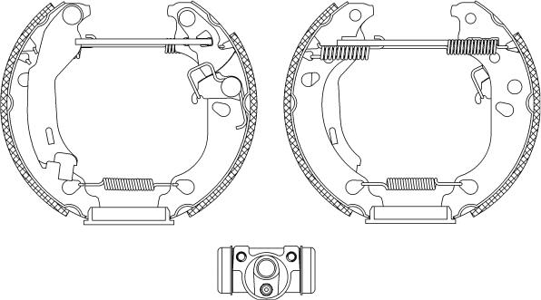 HELLA PAGID 8DB 355 004-891 - Əyləc Başlığı Dəsti furqanavto.az