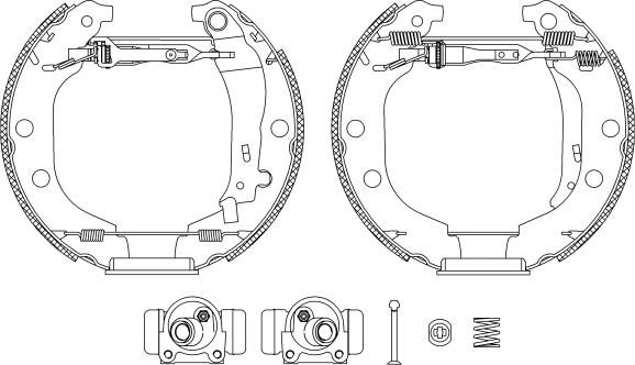 HELLA PAGID 8DB 355 004-371 - Əyləc Başlığı Dəsti furqanavto.az