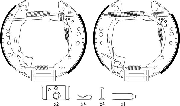 HELLA PAGID 8DB 355 004-741 - Əyləc Başlığı Dəsti furqanavto.az