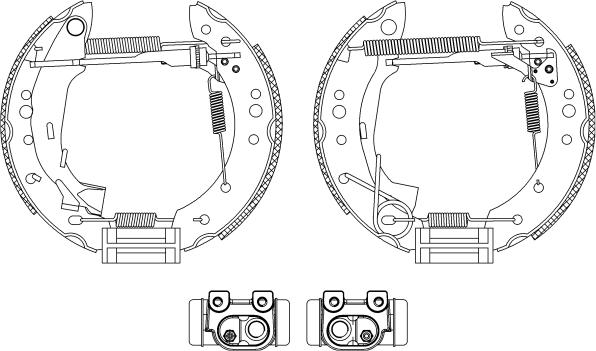 HELLA PAGID 8DB 355 004-731 - Əyləc Başlığı Dəsti furqanavto.az