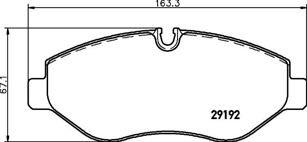 HELLA PAGID 8DB 355 005-521 - Əyləc altlığı dəsti, əyləc diski furqanavto.az