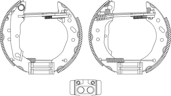 HELLA PAGID 8DB 355 005-011 - Əyləc Başlığı Dəsti furqanavto.az