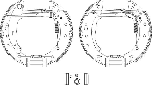 HELLA PAGID 8DB 355 005-121 - Əyləc Başlığı Dəsti furqanavto.az