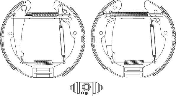 HELLA PAGID 8DB 355 005-251 - Əyləc Başlığı Dəsti furqanavto.az