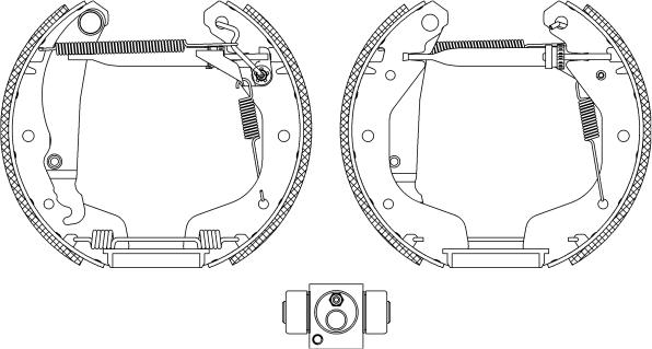 HELLA PAGID 8DB 355 005-221 - Əyləc Başlığı Dəsti furqanavto.az