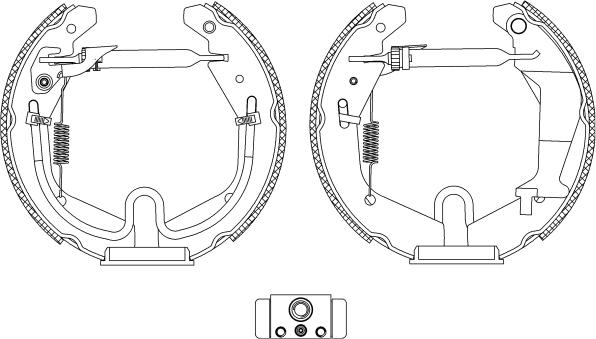 HELLA PAGID 8DB 355 005-271 - Əyləc Başlığı Dəsti furqanavto.az