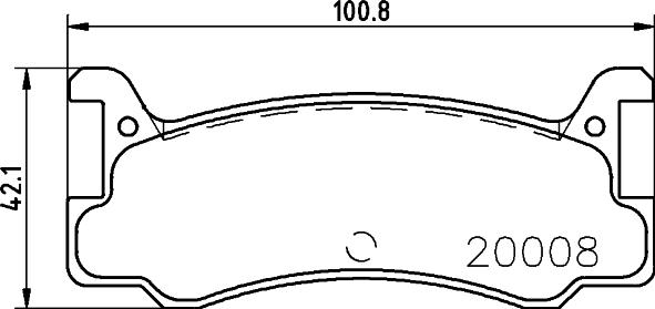 HELLA PAGID 8DB 355 005-701 - Əyləc altlığı dəsti, əyləc diski furqanavto.az