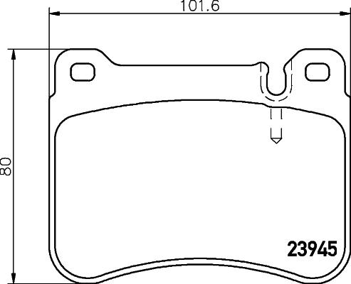 HELLA PAGID 8DB 355 006-541 - Əyləc altlığı dəsti, əyləc diski furqanavto.az