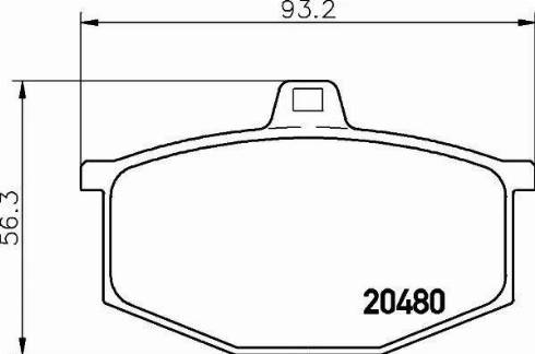 HELLA PAGID 8DB 355 006-031 - Əyləc altlığı dəsti, əyləc diski furqanavto.az