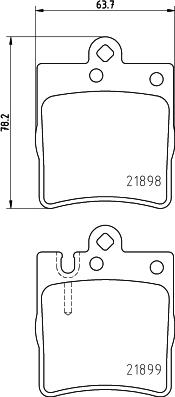 HELLA PAGID 8DB 355 008-451 - Əyləc altlığı dəsti, əyləc diski furqanavto.az