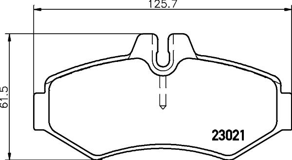 HELLA PAGID 8DB 355 008-651 - Əyləc altlığı dəsti, əyləc diski furqanavto.az