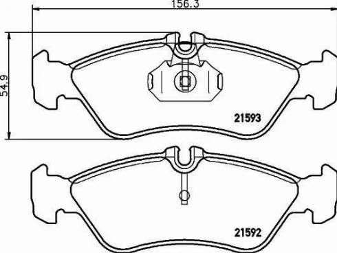 HELLA PAGID 8DB 355 008-161 - Əyləc altlığı dəsti, əyləc diski furqanavto.az