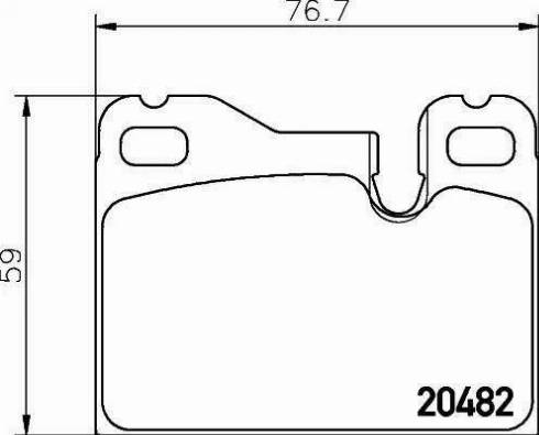 HELLA PAGID 8DB 355 008-131 - Əyləc altlığı dəsti, əyləc diski furqanavto.az