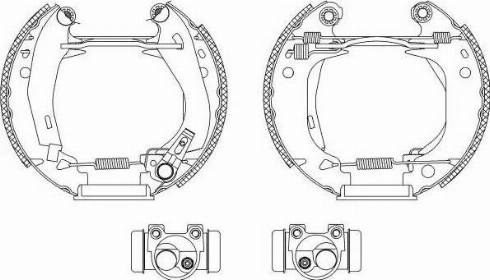 HELLA PAGID 8DB 355 003-651 - Əyləc Başlığı Dəsti furqanavto.az