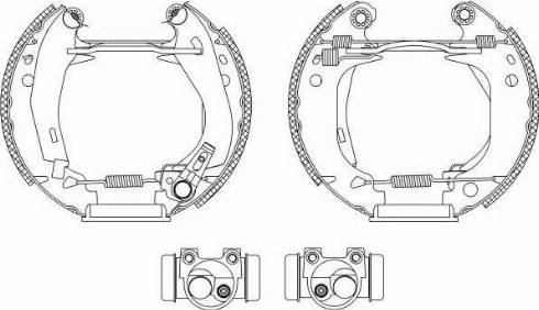 HELLA PAGID 8DB355003841 - Əyləc Başlığı Dəsti furqanavto.az