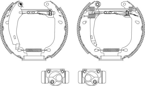 HELLA PAGID 8DB 355 003-761 - Əyləc Başlığı Dəsti furqanavto.az