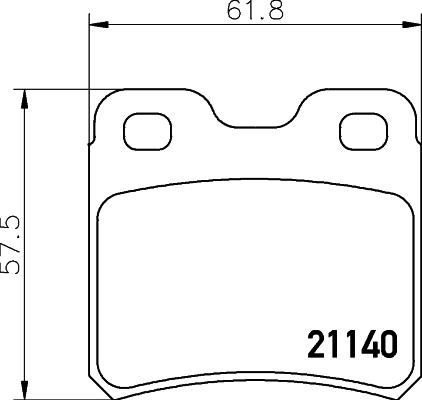 HELLA PAGID 8DB 355 007-451 - Əyləc altlığı dəsti, əyləc diski furqanavto.az