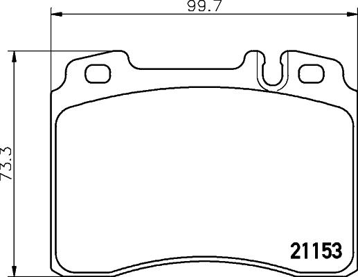 HELLA PAGID 8DB 355 007-471 - Əyləc altlığı dəsti, əyləc diski furqanavto.az