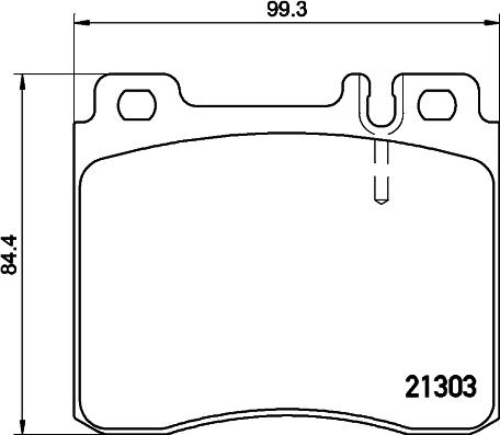 HELLA PAGID 8DB 355 007-551 - Əyləc altlığı dəsti, əyləc diski furqanavto.az